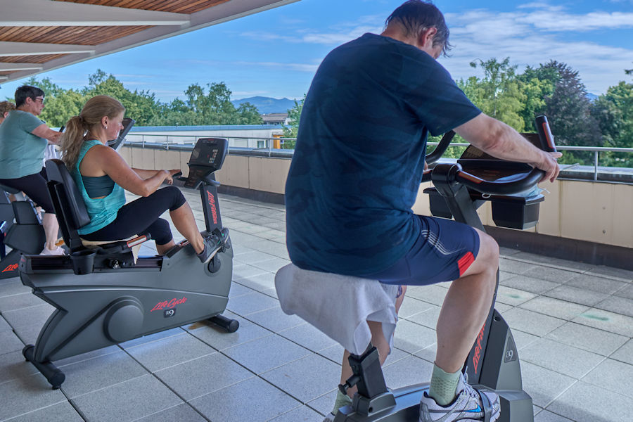 Ergometertraining an der frischen Luft Ergometertraining an der frischen Luft